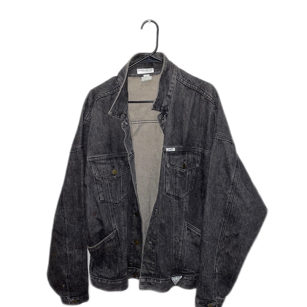 BLACK GEORGES MARCIANO GUESS VINTAGE JEAN JACKET